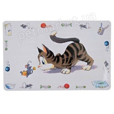 Trixie COMIC CAT - коврик под миску для кошек Petmarket