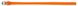 Collar WauDog GLAMOUR - шкіряний круглий нашийник для собак - 45-53 см Помаранчевий