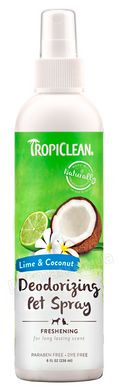 TropiClean Lime & Coconut - Лайм та кокос - дезодоруючий ароматизований спрей для собак та котів Petmarket