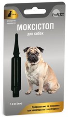 ProVet МОКСІСТОП антигельмінтик краплі на холку для собак 4-10 кг Petmarket