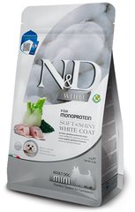 Farmina N&D WITHE Soft & Shiny Coat Adult Mini - беззерновой корм для собак мелких пород с белой шерстью Petmarket