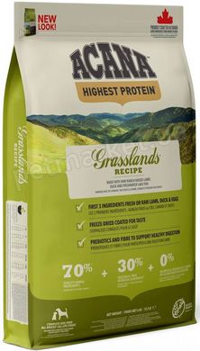 Acana Grasslands Recipe корм для собак и щенков всех пород (ягненок/утка) - 6 кг % Petmarket