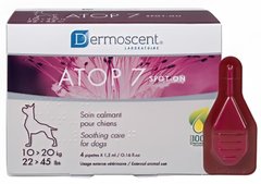Dermoscent ATOP 7 spot-on краплі на холку при дерматитах і роздратованій шкірі у собак 10-20 кг - 4 піпетки Petmarket