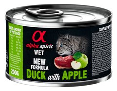 Alpha Spirit Adult Cat Duck & Green Apple - консерви для котів (качка/зелені яблука) Petmarket