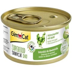 GimCat SUPERFOOD ShinyCat - консервы для кошек (курица/яблоко) - 70 г Petmarket
