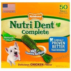 Nylabone NUTRI DENT CHICKEN Small - жувальні ласощі для чищення зубів у собак дрібних порід - 10 шт. Petmarket