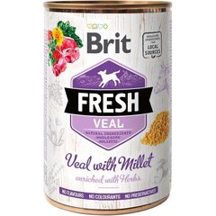 Brit Fresh VEAL with MILLET - консервы для собак (телятина/пшено) - 400 г х6 шт Petmarket