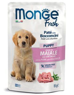 Monge Dog FRESH Puppy Pork with Vegetables &ndash; влажный корм для щенков (свинина и овощи) &ndash; 85 г Petmarket