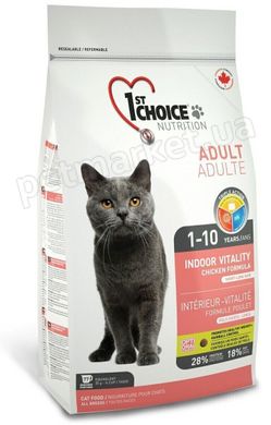 1st Choice ADULT INDOOR Vitality - корм для домашних кошек - 10 кг Petmarket