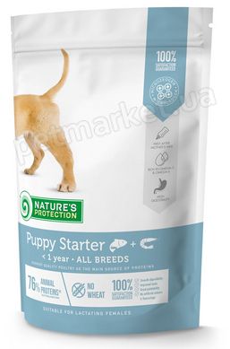 Nature's Protection Puppy Starter All Breeds первый корм для щенков и кормящих собак - 500 г Petmarket
