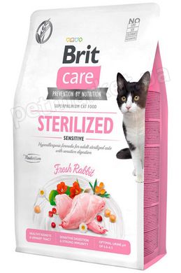 Brit Care STERILIZED Sensitive корм для стерилизованных кошек с чувствительным пищеварением - 7 кг. Petmarket