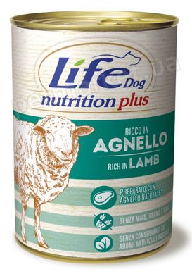 LifeDog Nutrition Plus LAMB - консервы для собак (ягненок/рис) - 400 г Petmarket