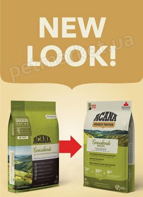 Acana Grasslands Recipe корм для собак та цуценят всіх порід (ягня/качка) - 6 кг %  Petmarket