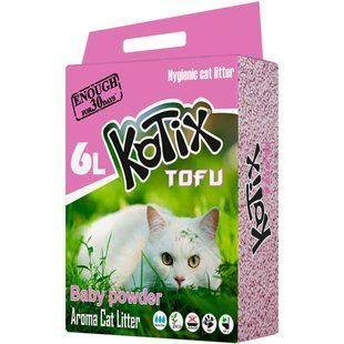 KOTIX TOFU Baby Powder - Котікс Тофу - наповнювач для котячого лотка з ароматом дитяча присипка - 6 л Petmarket