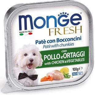 Monge Fresh Dog Adult Chicken & Vegetables - консерви для собак з куркою та овочами - 100 г Petmarket