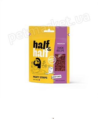 Half&Half Лакомство для кошек с уткой в ​​форме полосочек, 50 г Petmarket