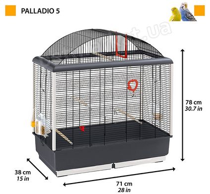 Ferplast PALLADIO 5 - клетка для попугаев и птиц % Petmarket