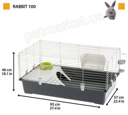 Ferplast RABBIT 100 - клетка для кроликов % Petmarket