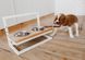Harley and Cho LIFT WOOD White - регулируемые по высоте миски на деревянной подставке для собак - Натуральный, M