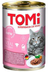TOMi Superpremium Veal - Телятина - влажный корм для кошек, 400 г Petmarket