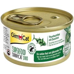 GimCat SUPERFOOD ShinyCat - консервы для кошек (тунец/цуккини) - 70 г Petmarket