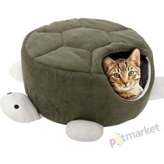 Flamingo TURTLE GREEN - домик и спальное место для кошек % Petmarket