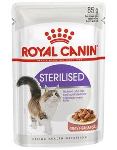 Royal Canin STERILISED in Gravy (шматочки в соусі) - консерви для кішок - 85 г % Petmarket