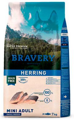 Bravery Herring Mini сухий корм для собак дрібних порід (оселедець), 7 кг Petmarket