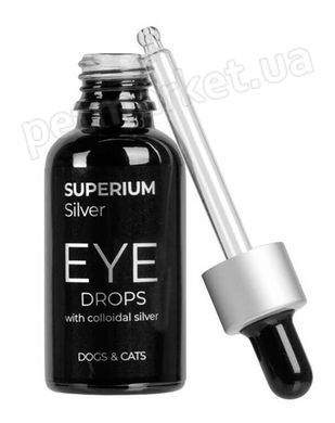 Superium Silver &mdash; Супериум Сильвер &mdash; глазные капли с коллоидным серебром для кошек и собак &mdash; 30 мл Petmarket