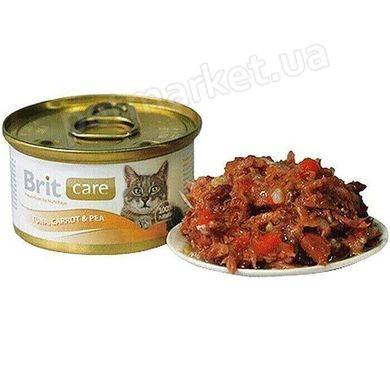 Brit Care Cat TUNA, CARROT & PEA - консервы для кошек (тунец/морковь/горох) Petmarket