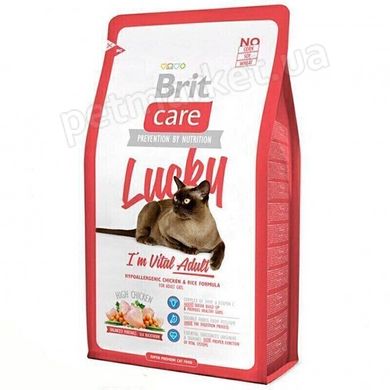 Brit Care LUCKY Vital Adult - корм для взрослых кошек (курица/рис) - 7 кг Petmarket