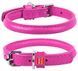 Collar WauDog GLAMOUR - шкіряний круглий нашийник для собак - 53-63 см Помаранчевий Petmarket
