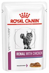 Royal Canin RENAL - лечебный влажный корм для кошек при заболевании почек (курица) - 85 г х 12 шт. Petmarket
