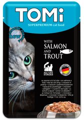 TOMi Superpremium Salmon Trout - Лосось/Форель - влажный корм для кошек, пауч 100 г Petmarket