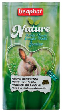 Beaphar NATURE Rabbit Junior - беззерновой корм для крольчат - 1,25 кг Petmarket