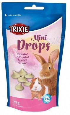 Trixie MINI DROPS с йогуртом - лакомства для кроликов и грызунов Petmarket