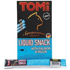 Tomi Liquid Snack Salmon & Inulin - рідкі ласощі для котів (лосось/інулін) - 15 г/1 стик. Petmarket