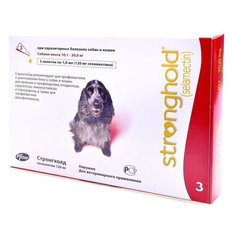 Stronghold - Стронгхолд - краплі від зовнішніх і внутрішніх паразитів для собак 10.1-20 кг - 1 піпетка % Petmarket