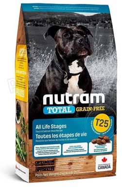 Nutram TOTAL Salmon & Trout - беззерновой корм холистик для собак и щенков (лосось/форель) - 11,4 кг % Petmarket