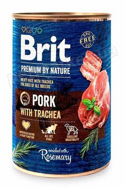 Brit Premium by Nature PORK & TRACHEA - консервы для собак (свинина/трахея) - 400 г Petmarket