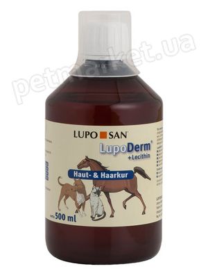 Luposan Lupoderm - Люподерм - добавка для здоров'я шкіри і шерсті собак, кішок і коней - 500 мл % Petmarket