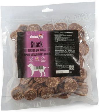AnimaAll Snack утиные медальоны с треской для собак - 500 г Petmarket