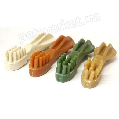 Flamingo VEGIE Tooth Mix - Зубна щітка - жувальні ласощі для собак - 11 см Petmarket