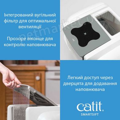 Catit SMARTSIFT - СмартСіфт - автоматичний закритий туалет для кішок % Petmarket