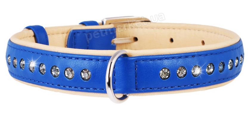 Collar BRILLIANCE Premium - кожаный ошейник со стразами для собак - 38-50 см % РАСПРОДАЖА Petmarket
