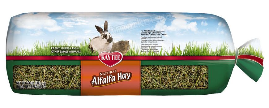 Kaytee ALFALFA HAY - сено из люцерны для грызунов - 680 г Petmarket