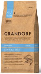 Grandorf MAXI ADULT MEDIUM White Fish & Rice - корм для собак всіх порід (біла риба/рис) - 12 кг % Petmarket
