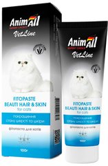 AnimAll Beauty Hair & Skin фитопаста для улучшения кожи и шерсти кошек - 100 г Petmarket