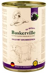 Baskerville ТЕЛЯТИНА/ЕЖЕВИКА - консервы для щенков - 400 г Petmarket