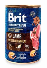 Brit Premium by Nature LAMB & BUCKWHEAT Sensitive - консерви для собак (ягня/гречка) - 800 г Petmarket